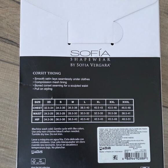 Sofia Intimates by Sofia Vergara Corset Shaping Thong Women Sz XXL - Picture 5 of 8